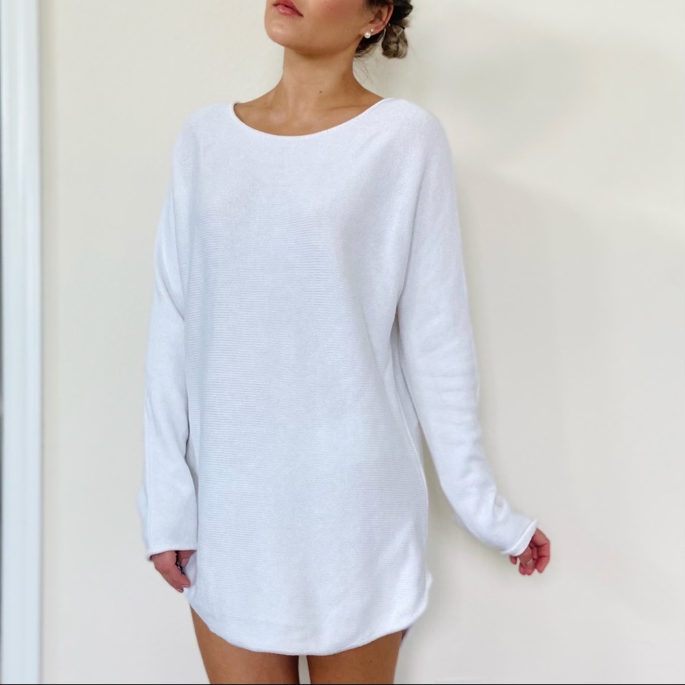 Michael Kors White Tunic Cotton Sweater - Picture 5 of 11